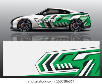 car decal wrap design vector