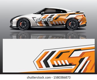 car decal wrap design vector