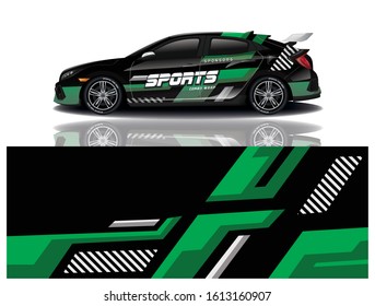 car decal wrap design vector