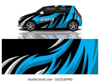 car decal wrap design vector