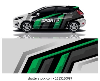 car decal wrap design vector