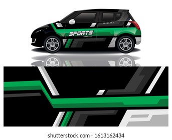 car decal wrap design vector