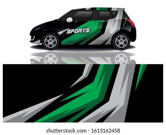 car decal wrap design vector