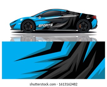 car decal wrap design vector