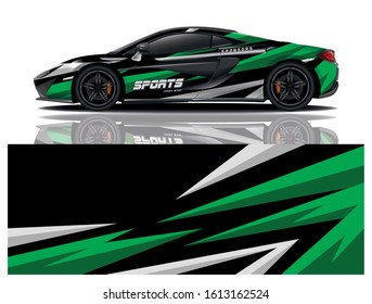 car decal wrap design vector