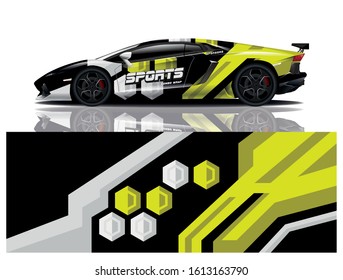 car decal wrap design vector