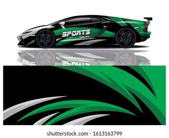 car decal wrap design vector