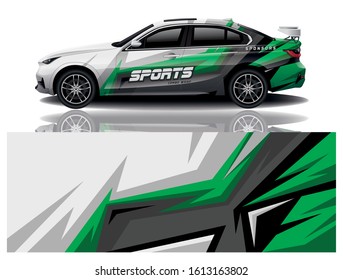 car decal wrap design vector