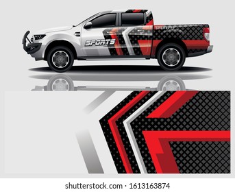 car decal wrap design vector