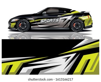 car decal wrap design vector