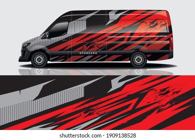 car decal wrap design vector