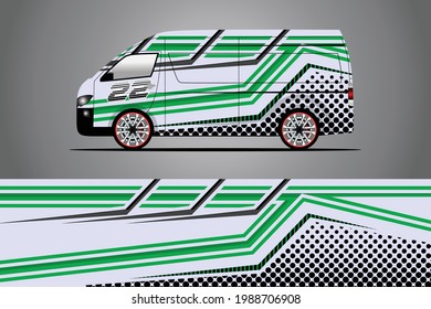 Design-Vektorgrafik der Autodekalibrierung. Grafikabstrakter, abstrakter Streifen-Hintergrund-Kit-Designs für Rallye-Abenteuer und Limousine	
