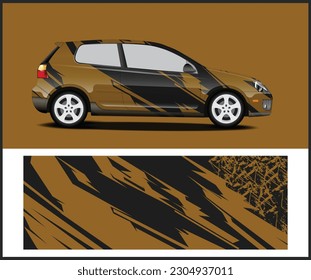 Vector de diseño de ajuste de calcomanías para los gráficos de ajuste de coches de carreras