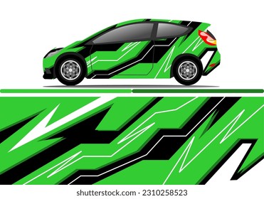 Car decal wrap design vector. Graphic abstract stripe racing background kit designs for vehicle, race car, rally, adventure and livery