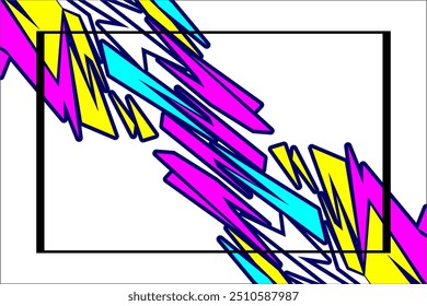 Car decal wrap design vector. Graphic abstract stripe racing background kit designs for vehicle, race car, rall