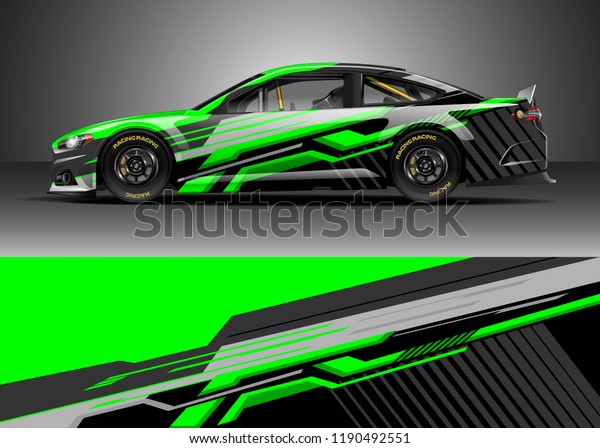 Car Decal Wrap Design Vector Graphic Stock Vector Royalty Free 1190492551