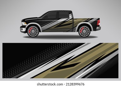 Car decal wrap livery design. Graphic abstract line racing background Vector design for vehicle, race car, rally, adventure livery camouflage.