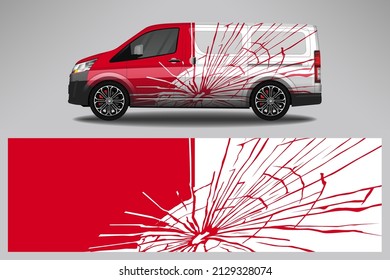 Car decal wrap livery design. Graphic abstract line racing background Vector design for vehicle, race car, rally, adventure livery camouflage.