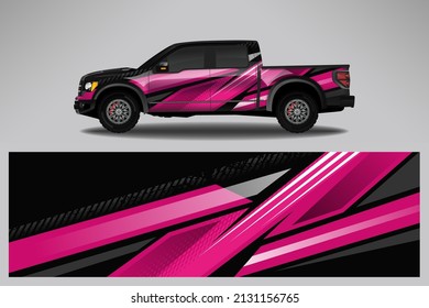 Car decal wrap livery design. Graphic abstract line racing background Vector design for vehicle, race car, rally, adventure livery camouflage.