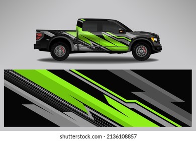 Car decal wrap livery design. Graphic abstract line racing background Vector design for vehicle, race car, rally, adventure livery camouflage.