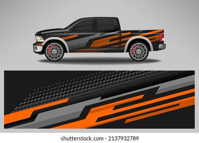 Car decal wrap livery design. Graphic abstract line racing background Vector design for vehicle, race car, rally, adventure livery camouflage.