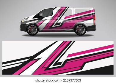 Car decal wrap livery design. Graphic abstract line racing background Vector design for vehicle, race car, rally, adventure livery camouflage.