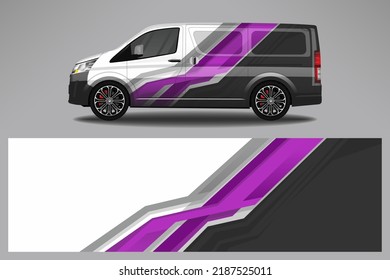 Car decal wrap livery design. Graphic abstract line racing background Vector design for vehicle, race car, rally, adventure livery camouflage.