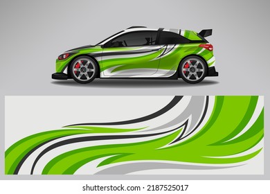 Car decal wrap livery design. Graphic abstract line racing background Vector design for vehicle, race car, rally, adventure livery camouflage.