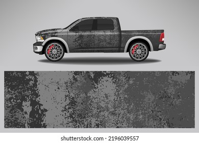 Car decal wrap livery design. Graphic abstract line racing background Vector design for vehicle, race car, rally, adventure livery camouflage.