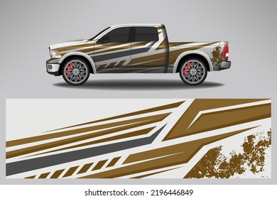 Car decal wrap livery design. Graphic abstract line racing background Vector design for vehicle, race car, rally, adventure livery camouflage.