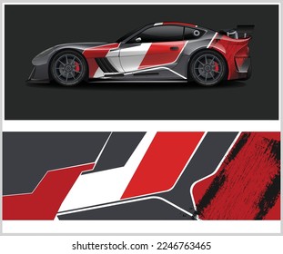 Car decal wrap livery design