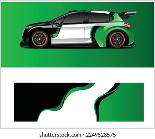 Car decal wrap livery design