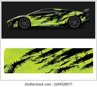 Car decal wrap livery design, adventure livery camouflage