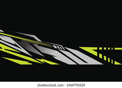 Car decal wrap stripe Vector design