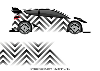 Car Decal Wrap Stripes Vector Design