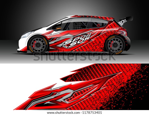 
Car decal wrap, Truck and
cargo van design vector. Graphic abstract stripe racing background
kit designs for wrap vehicle, race car, rally, adventure and
livery