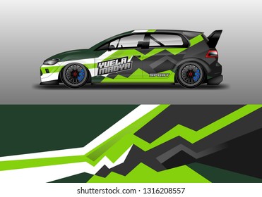 Car decal wrap unique designs vector . Livery wrap racing, van, cargo, truck , rally , nascar 