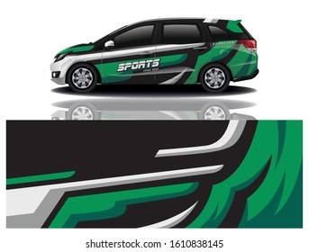 Car Decal Wrap Vector Design 