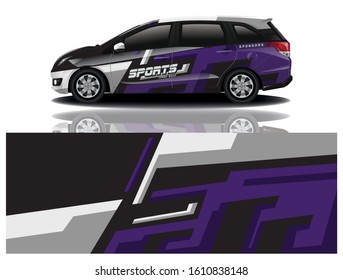Car Decal Wrap Vector Design 