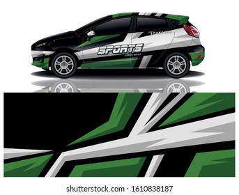 Car Decal Wrap Vector Design 