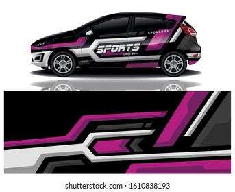 Car Decal Wrap Vector Design 