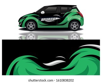 Car Decal Wrap Vector Design 