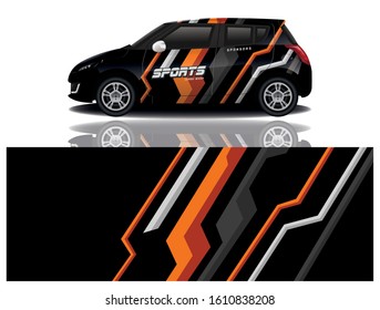 Car Decal Wrap Vector Design 