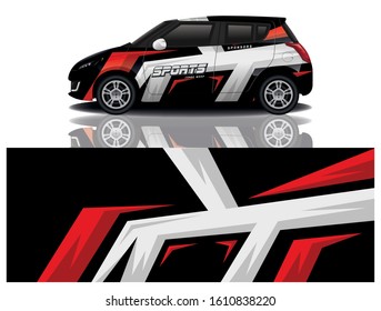 Car Decal Wrap Vector Design 