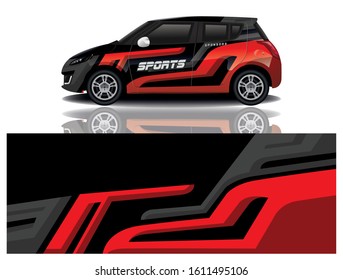 Car Decal Wrap Vector Design 