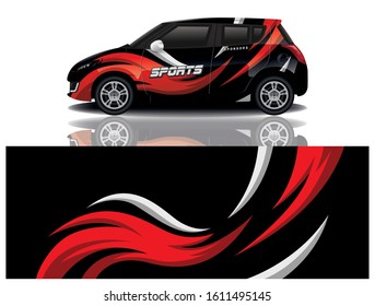 Car Decal Wrap Vector Design 