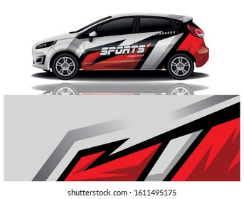 Car Decal Wrap Vector Design 