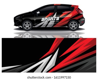 Car Decal Wrap Vector Design 