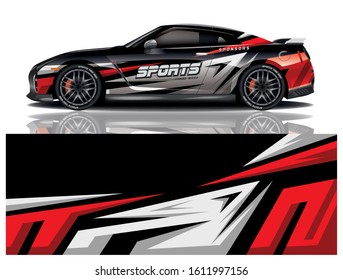 Car Decal Wrap Vector Design 