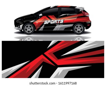 Car Decal Wrap Vector Design 